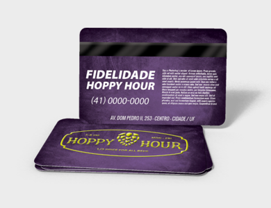 Cartão Fidelidade com Tarja Magnética em PVC 0,76mm Cristal Frente e Verso 8,5x5,4cm - Colorido Frente e Verso -5000 unid